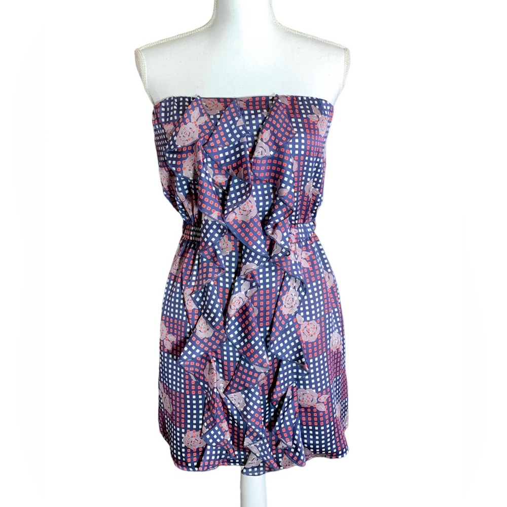 🎉Host Pick🎉 NWT Boutique Ruffled Strapless Mini Dress Size Small - Picture 1 of 6